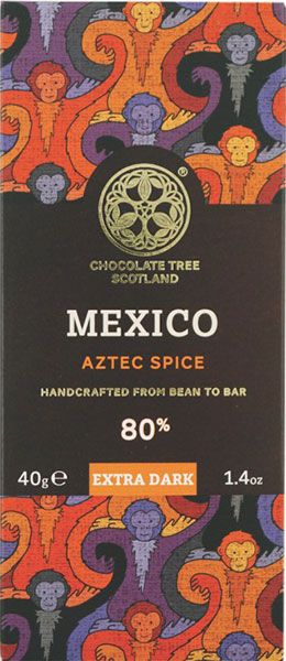 Dunkle Schokolade Mexico Aztec Spice von Chocolate Tree