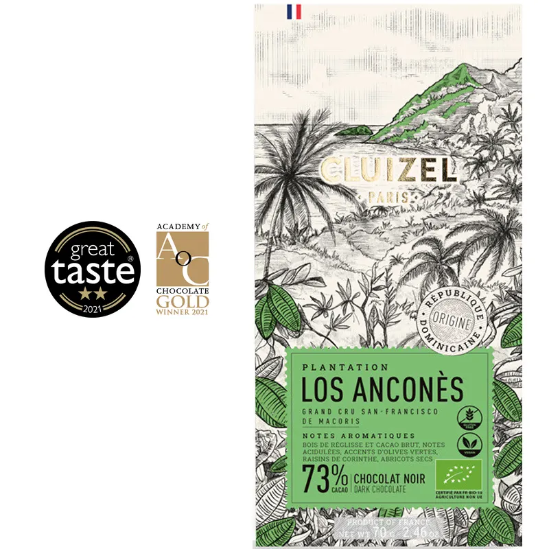 MICHEL CLUIZEL | Dunkle Schokolade »Plantation Los Anconés« 73% Bio Schokolade dunkle von Michel Cluizel