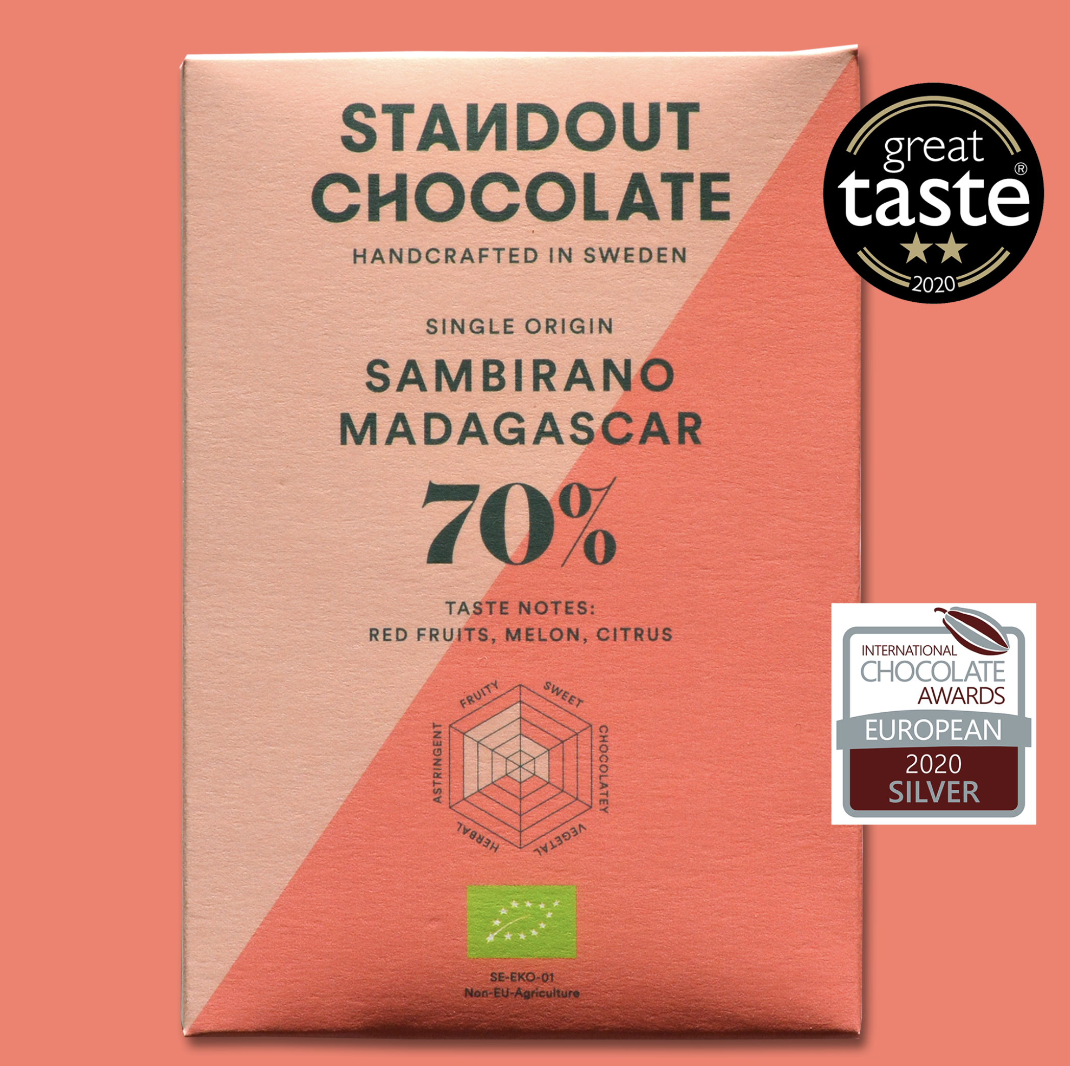 STANDOUT CHOCOLATE | Dunkle Schokolade »Sambirano Madagascar« 70% | 50g
