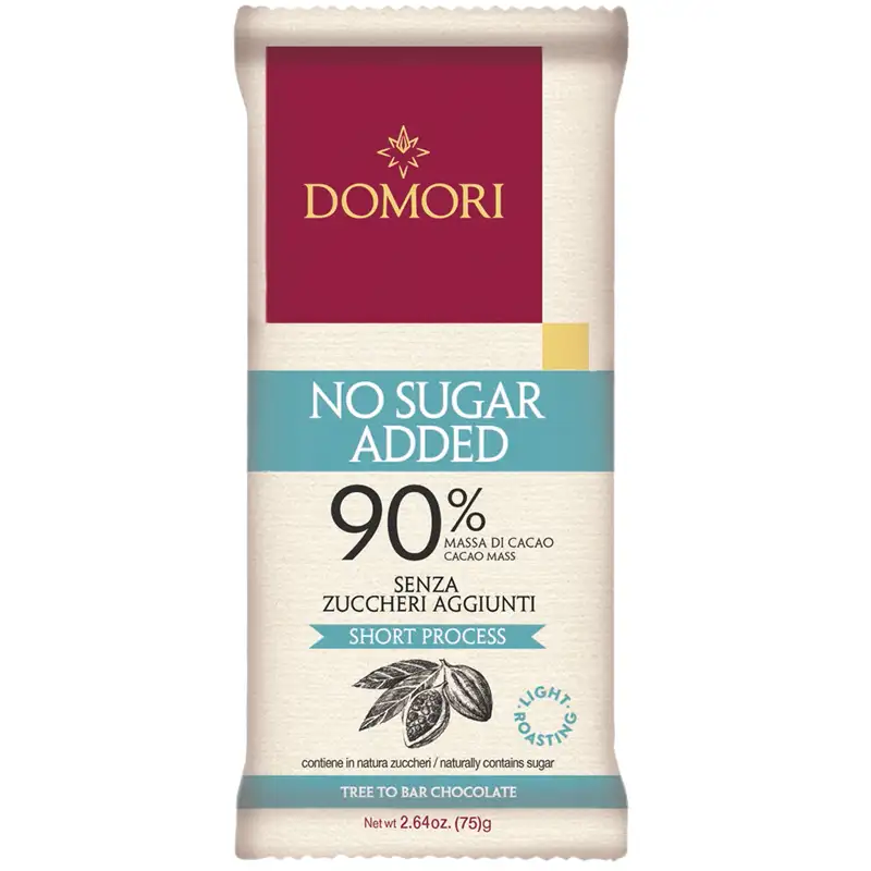 Dunkle Schokolade ohne Zuckerzusatz von Domori italien