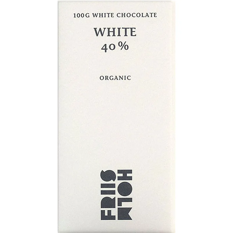 FRIIS-HOLM | Weiße Schokolade »White« 40% | 100g Friis Holm Weiße Schokolade White bio