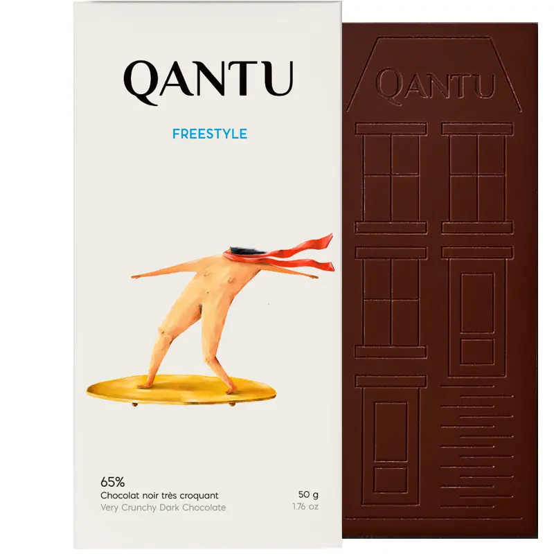 QANTU Dunkle Rohschokolade »Freestyle« Peru 65% | 50g Freestyle Dunkle Schokolade von Qantu Canada