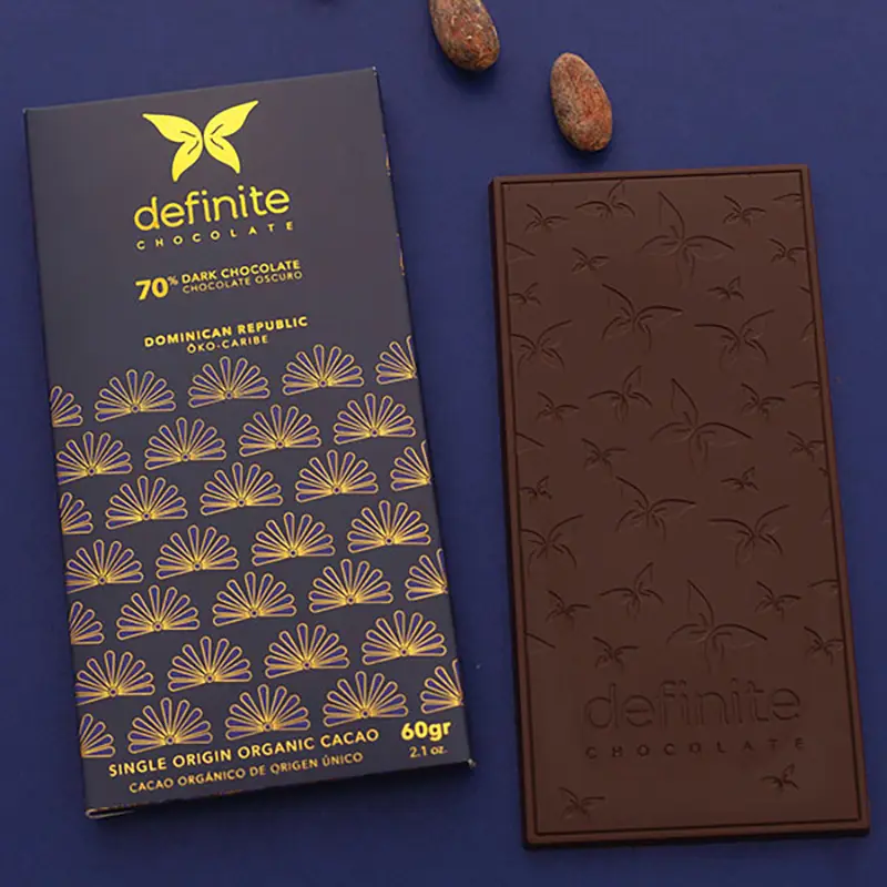 Dunkle Schokolade von definite mit 70% Kakaogehalt