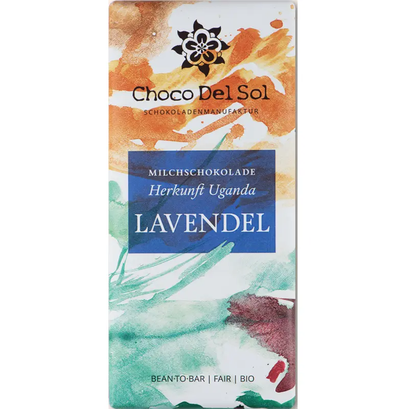 Lavendel-Milchschokolade von Schloss Rochsburg Choco del Sol