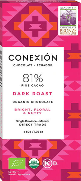 Dunkle Schokolade mit 81% Kakao von Conexion