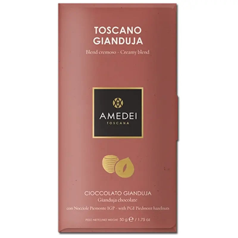 Italienische Gianduja-Nougatschokolade  von Amedei