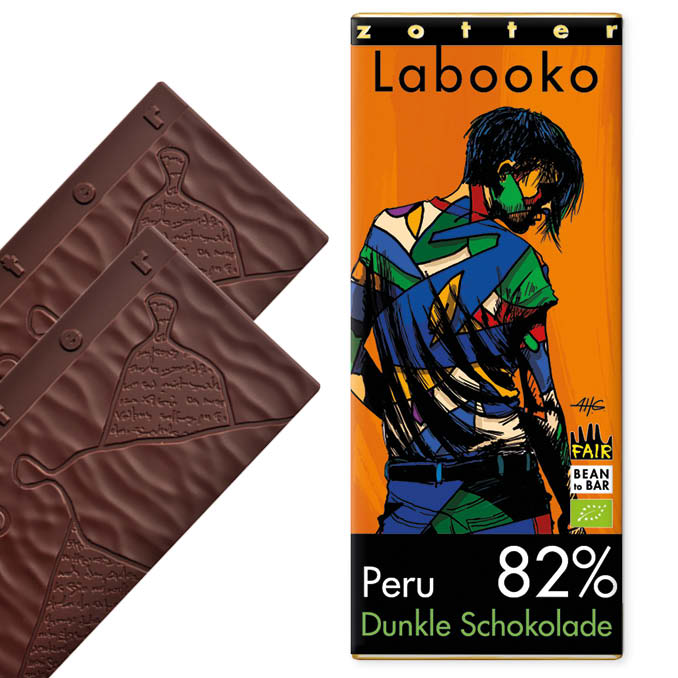 ZOTTER | »Labooko« Dunkle Schokolade 82% Peru | BIO | 70g
