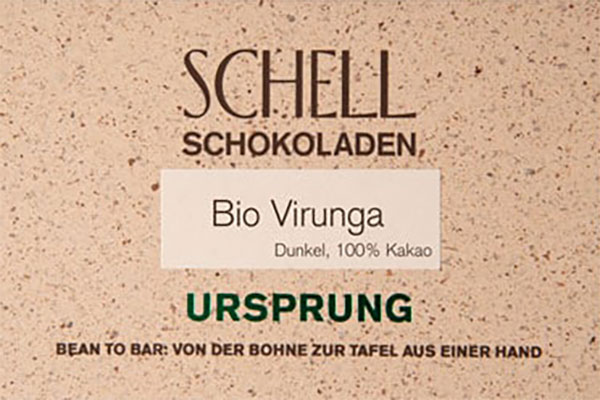 SCHELL Schokoladen | Kakaomasse »Virunga« 100% | BIO