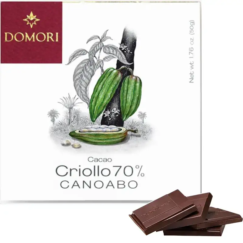DOMORI | Dunkle Schokolade »Criollo CANOABO« 70% | 50g Criollo Canoabo Schokolade von Domori