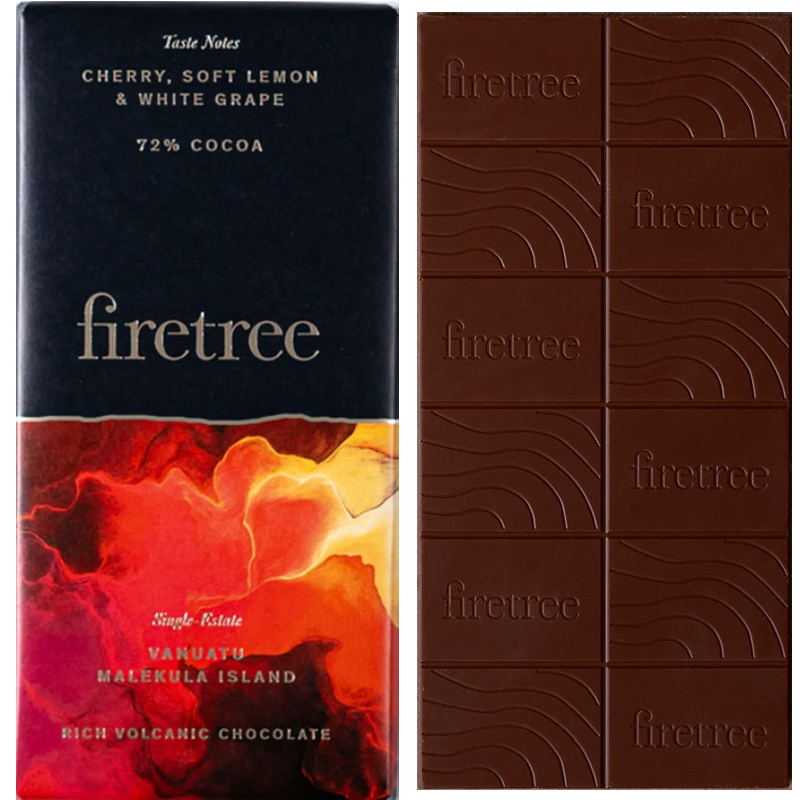 FIRETREE Chocolate | Dunkle Schokolade »Vanuatu Malekula Island« 72% | 70g Schokolade Vanuta Malekula Island 72 von Firetree
