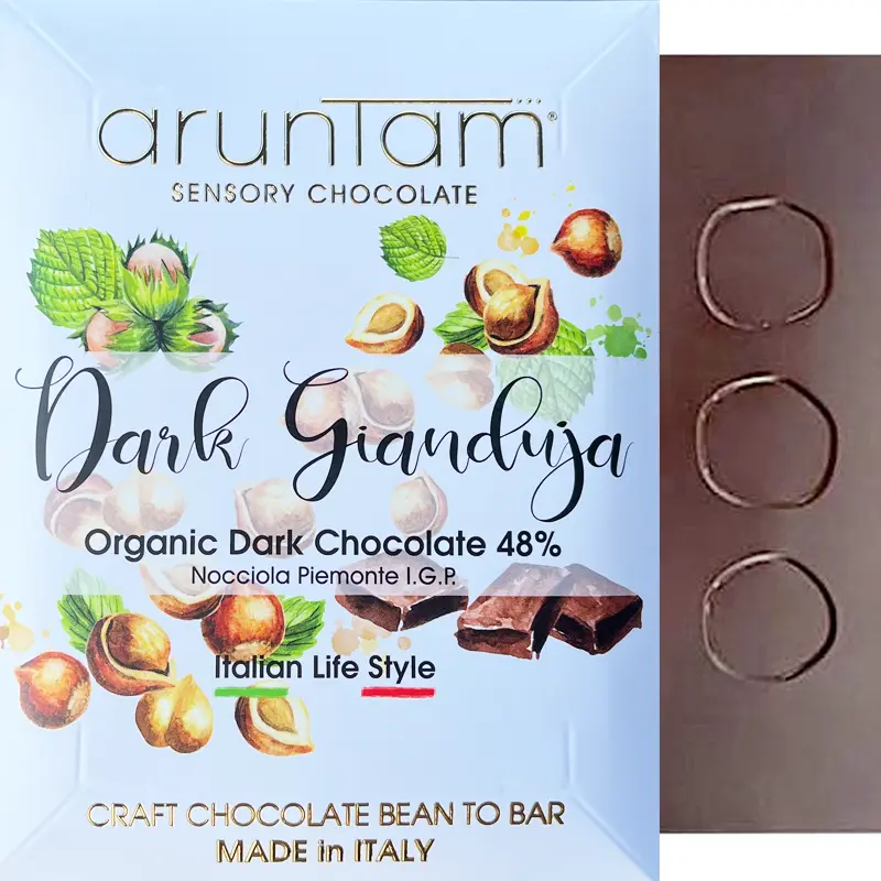 Dark Gianduja Nougat schokolade von Aruntam