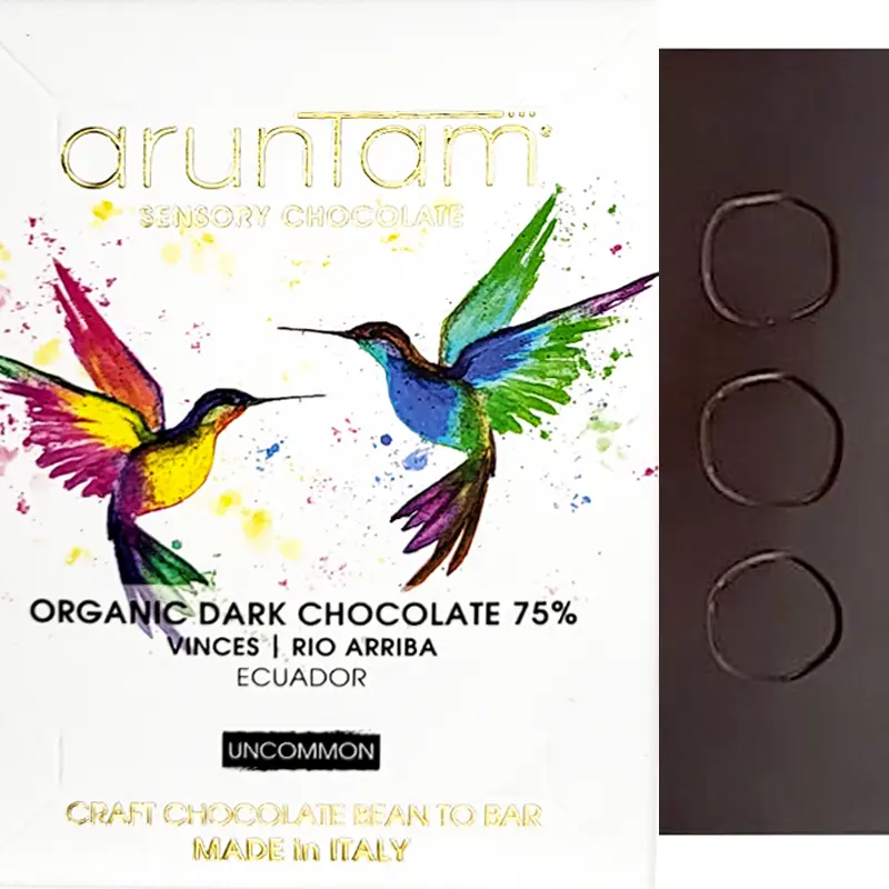 ARUNTAM | Dunkle Schokolade »Arriba Ecuador« 75% | BIO | 50g Vinces Rio Arriba Ecuador Schokolade von Aruntam