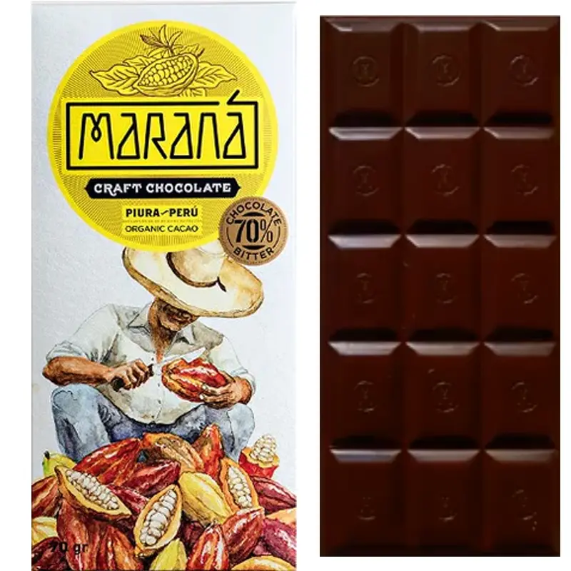 Schokolade Piura Peru 70 Prozent von Marana Craft Chocolate