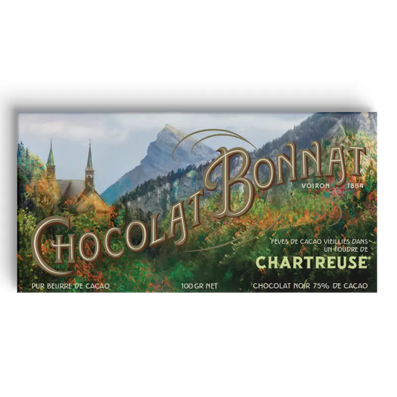 Dunkle Schokolade Chartreuse Noir von Chocolat Bonnat