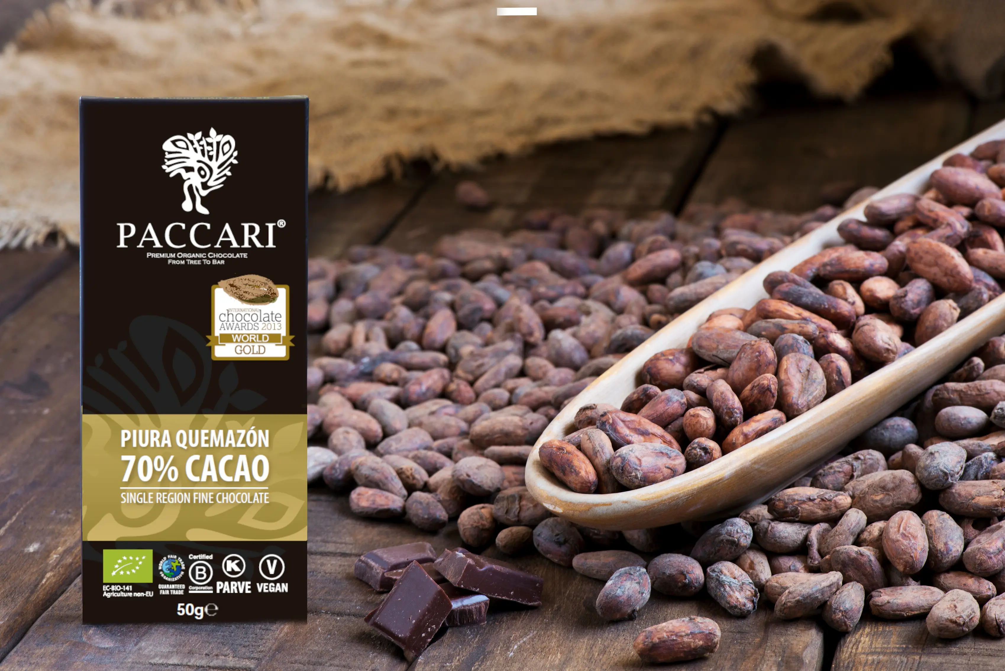 Aus Pacari Chocolate wurde Paccari Schokolade aus Ecuador