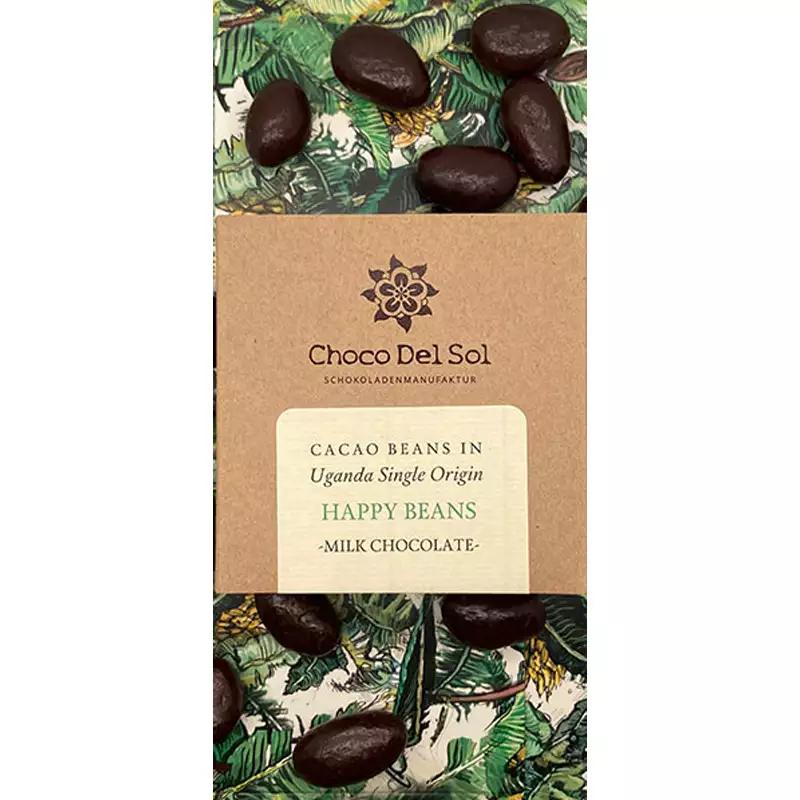 Kakaobohnen in Milchschokolade von Choco del Sol