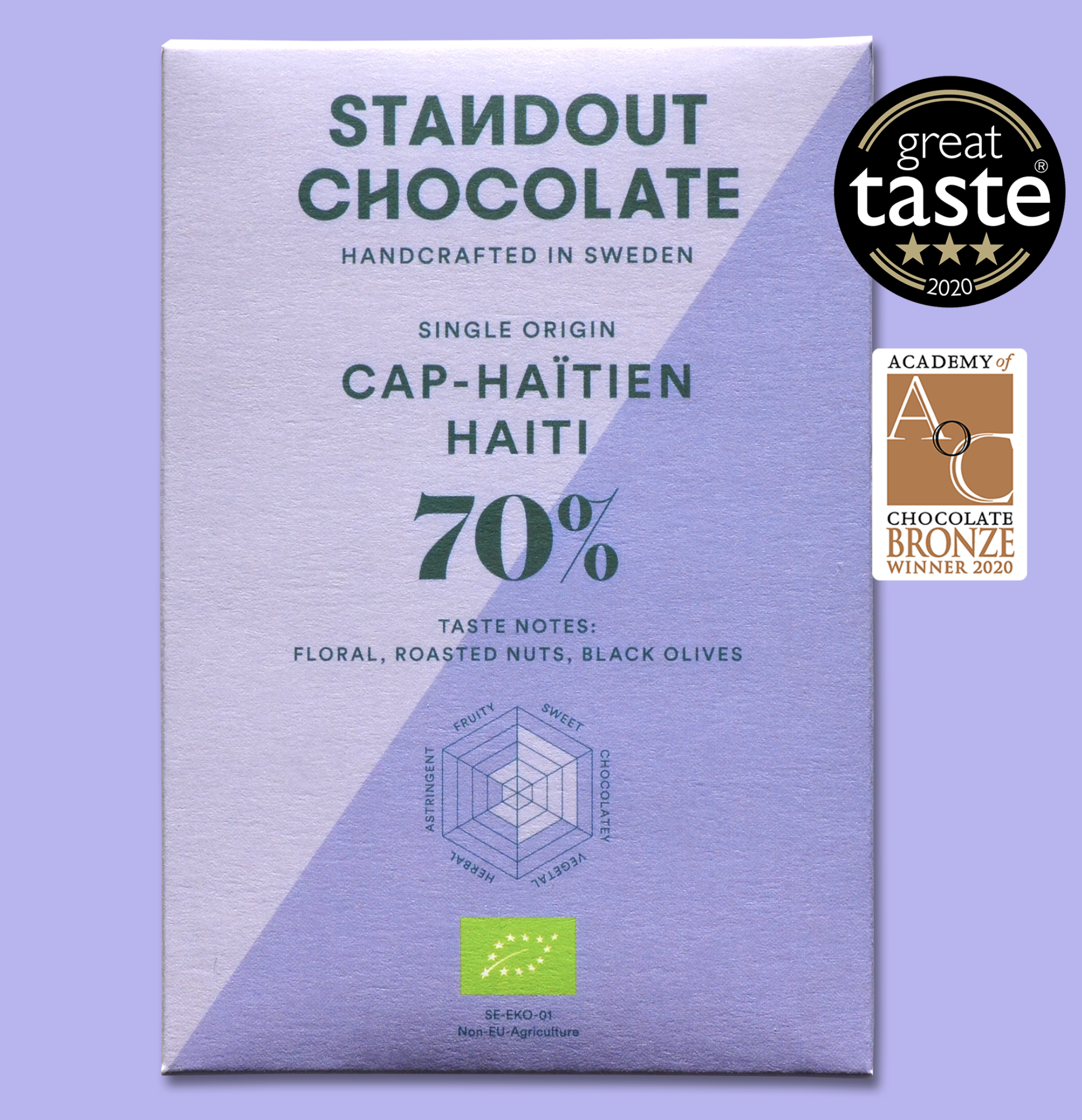 STANDOUT CHOCOLATE | Dunkle Schokolade »Cap-Haïtien Haiti« 70% | BIO | 50g MHD 09.06.2023