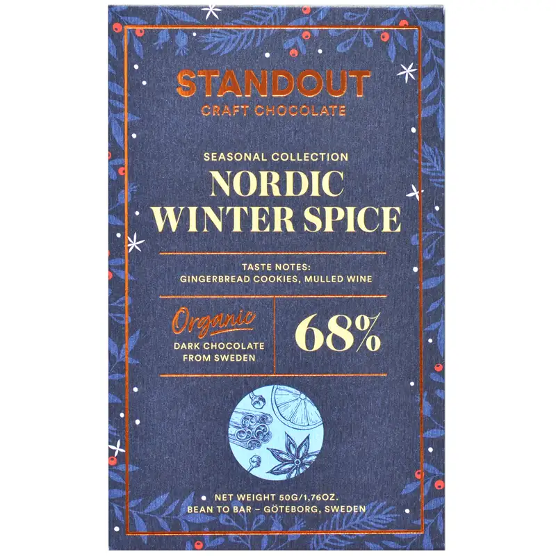 Schokolade mit Wintergewürzen Winter Spice von Standout Chocolate