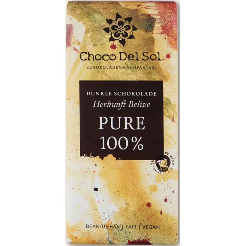 CHOCO DEL SOL Schokoladen | Dunkle »Pure« Kakaomasse 100% 100% Schokolade von Choco del Sol Rochsburg