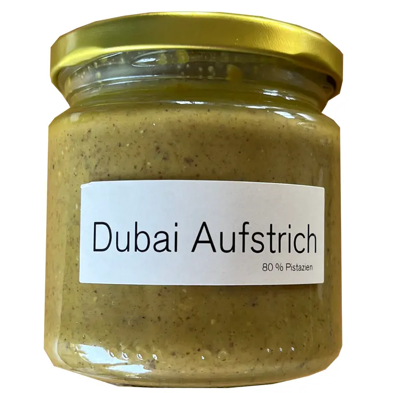 SCHELL | Pistazien-Aufstrich »Creme Dubai Style« 80% | 200g Brotaufstrich Dubai von Schell Schokoladen