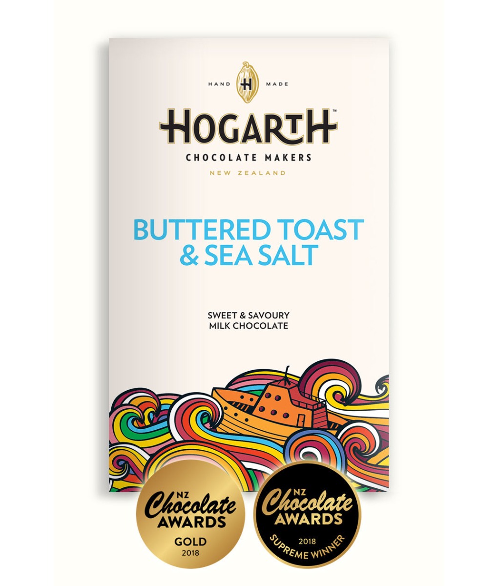 HOGARTH Chocolate | Milchschokolade »Buttered Toast & Sea Salt« 48% | 70g
