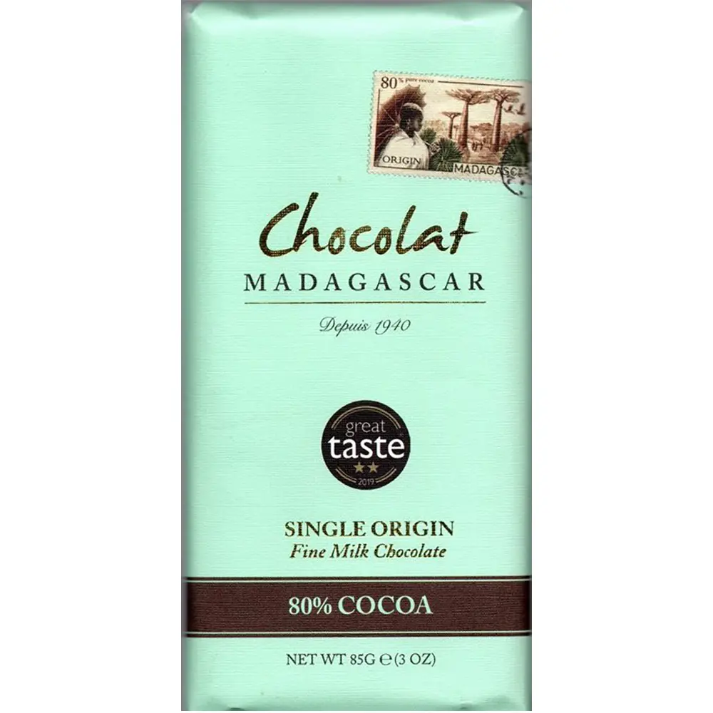 Milchschokolade mit 80% Kakao von Chocolate Madagascar