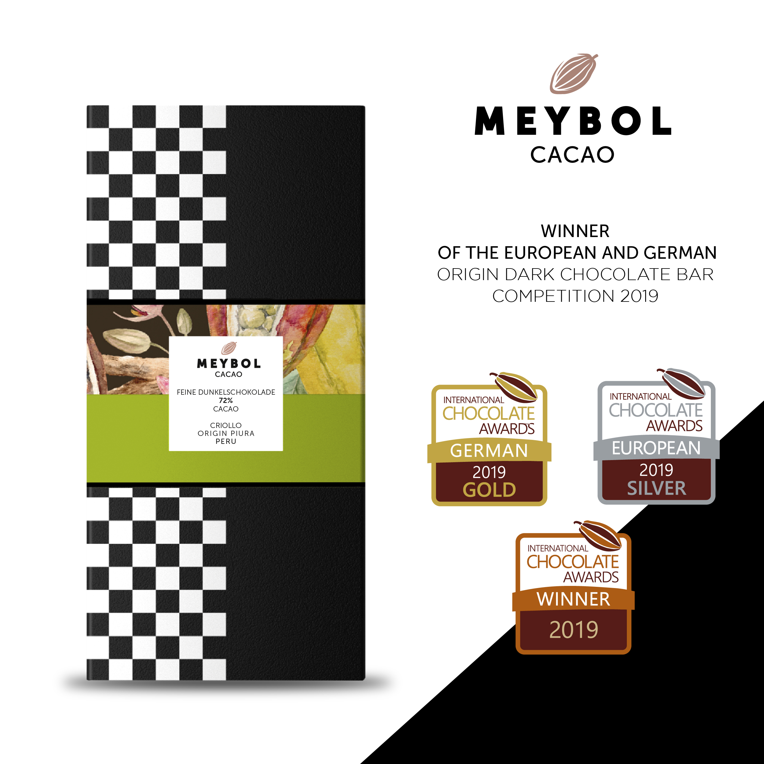 MEYBOL Cacao | Schokolade »Criollo Piura Peru« 72% | 70g