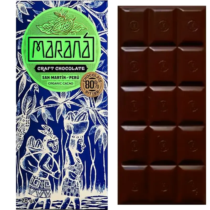 MARANÁ | Schokolade »San Martin - Peru« 80% | BIO | 70g Schokolade Peru Sant Martin 80 von Marana Craft Chocolate