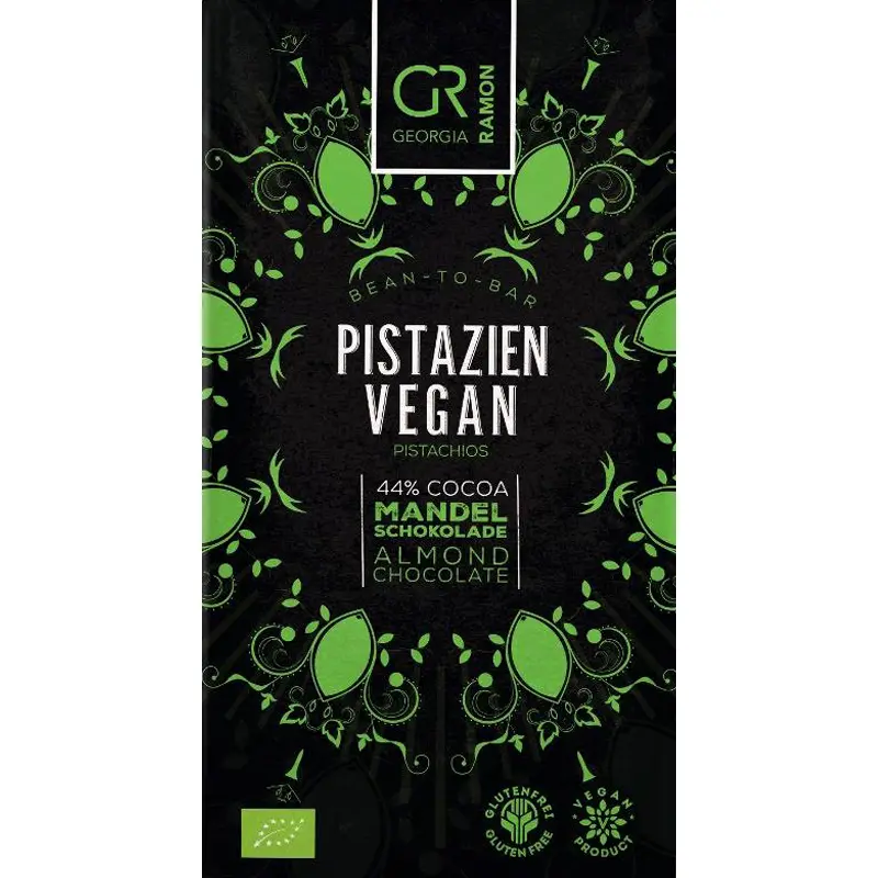 Pistazien vegane Schokolade von Georgia Ramon Bonn