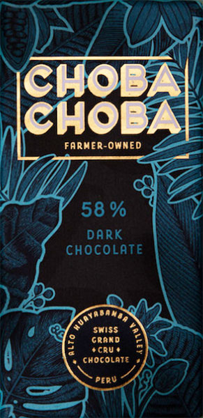 CHOBA CHOBA | Dunkle Schokolade »Peru Alto Huayabama Tal«  58% | 91g