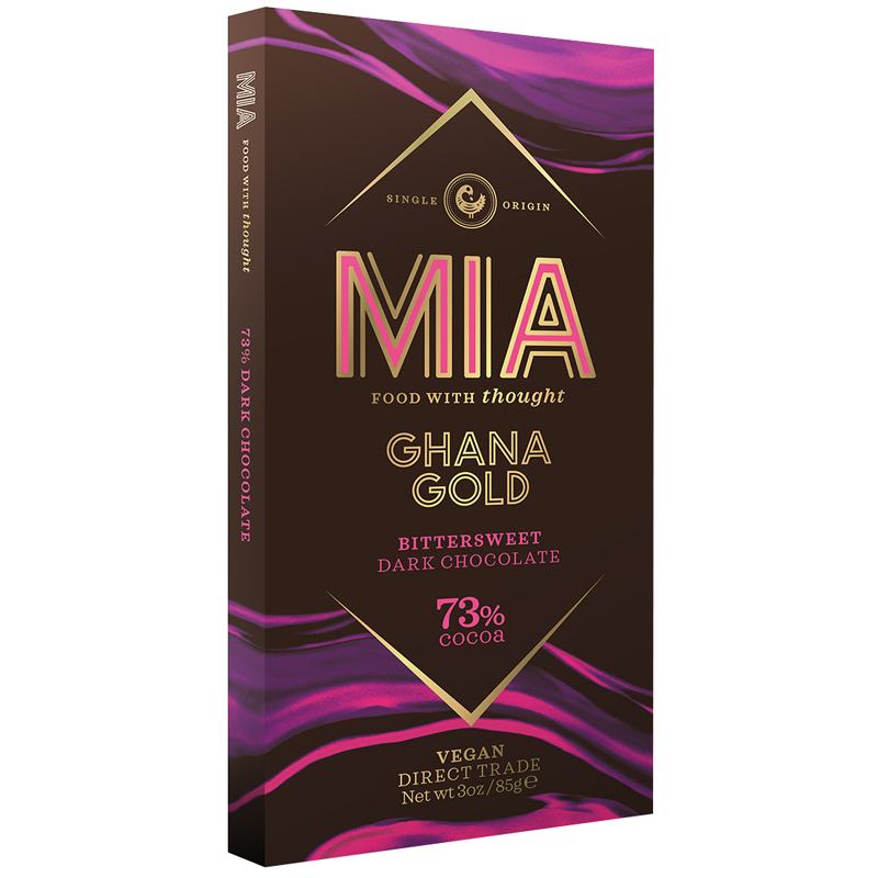 MIA | Dunkle Schokolade GHANA GOLD »Bittersweet« 73% | 85g