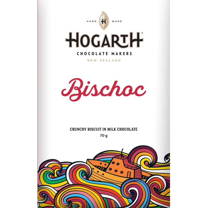 Ecuador HOGARTH Bischoc Milchschokolade mit Arriba (Nacional) Kakao und Keks
