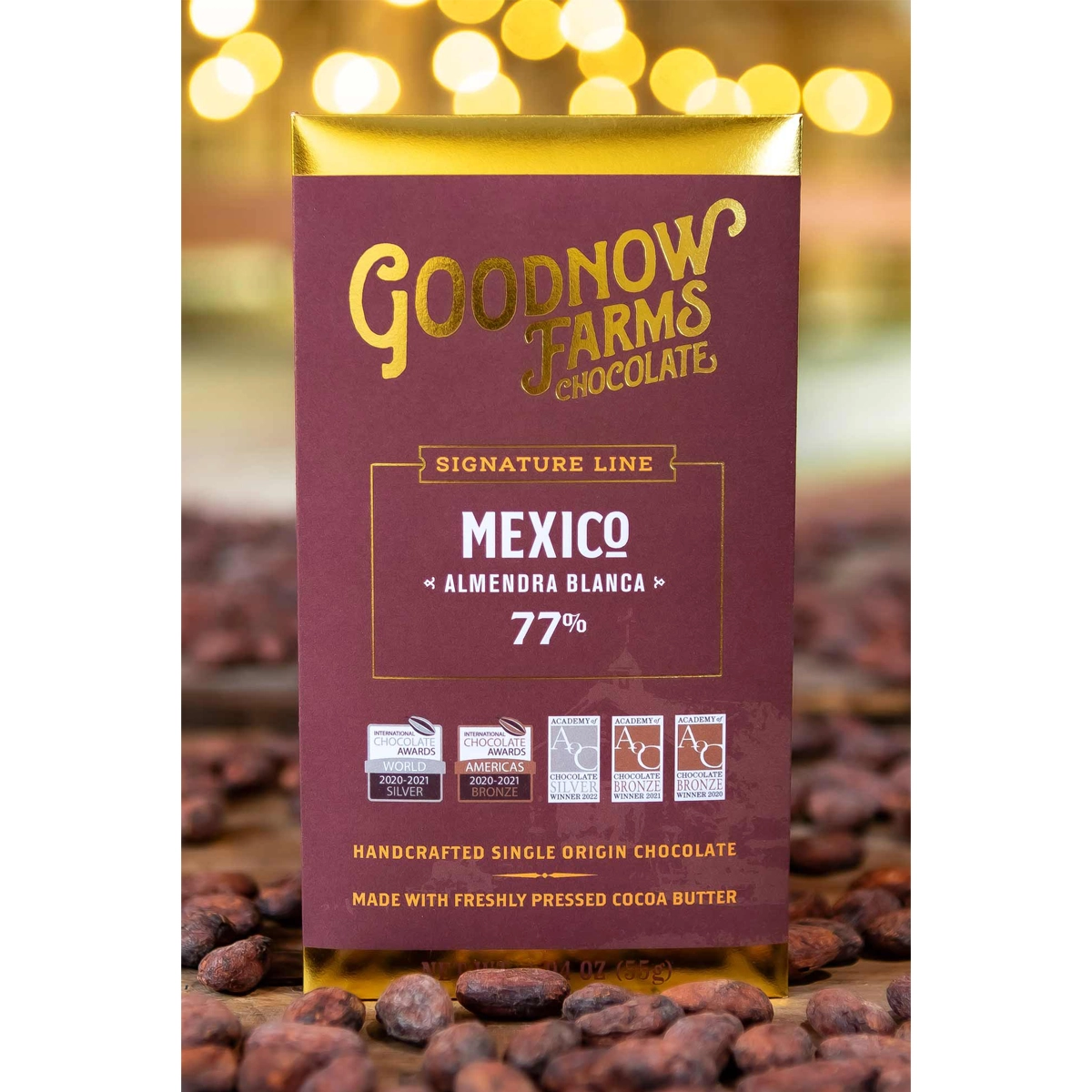 Mexico Single-Origin Schokolade aus weißen Kakaobohnen