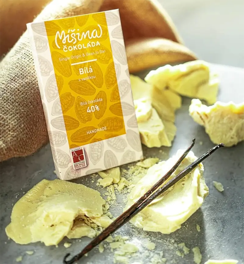 Weiße Schokolade von Misina prag