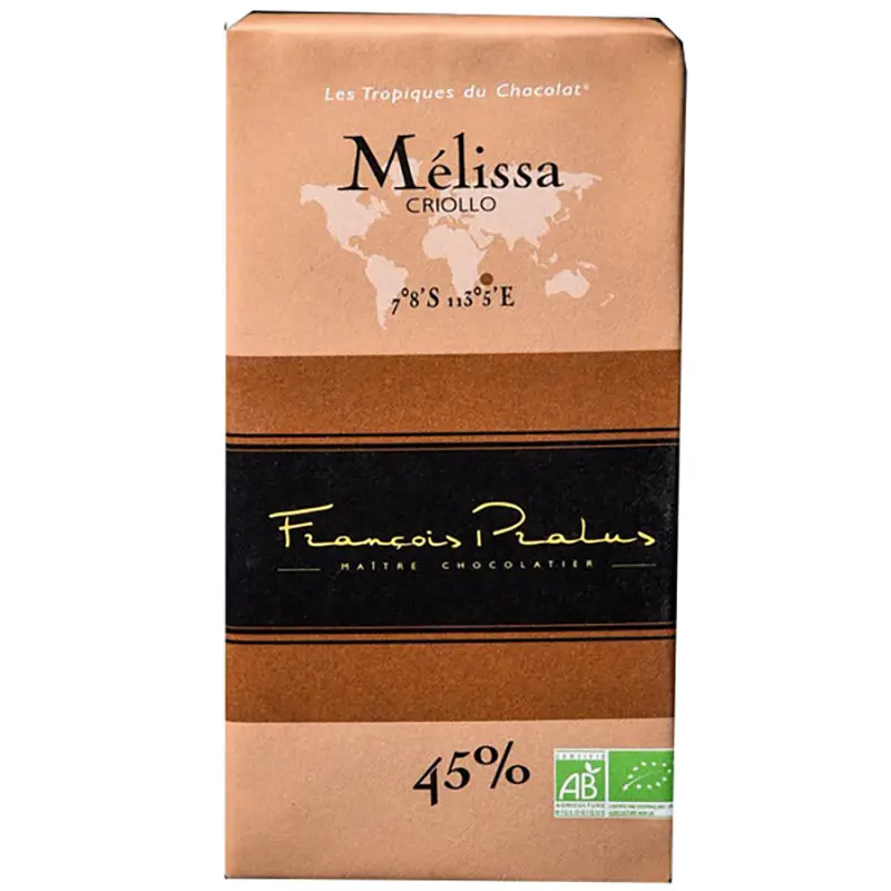 Milchschokolade Pralus Melissa Criollo